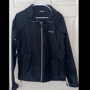Black Columbia jacket with hood